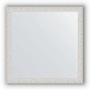 Зеркало в багетной раме Evoform Definite BY 3226 71 x 71 см, чеканка белая