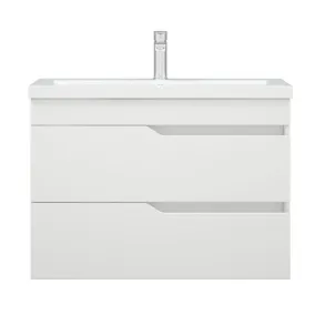 Тумба под раковину Corozo Теона 80 Z2, SD-00001784, 80 см, подвесная, цвет белый