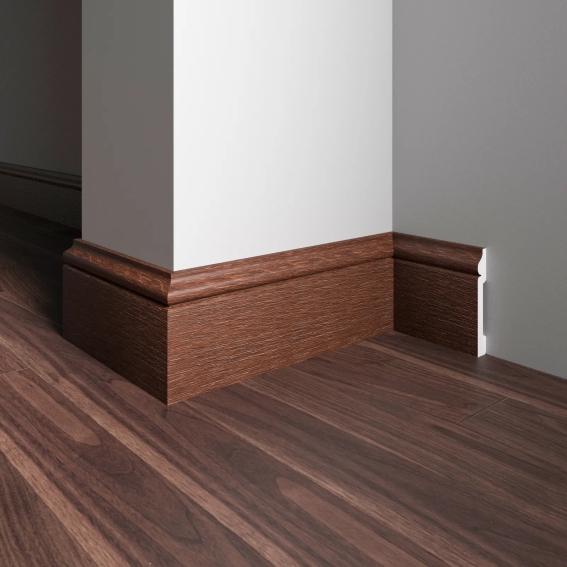 Плинтус 005-82SH DD, полиуретан ,размер: длина 2400 мм., толщина 13 мм., высота 79 мм.,Россия