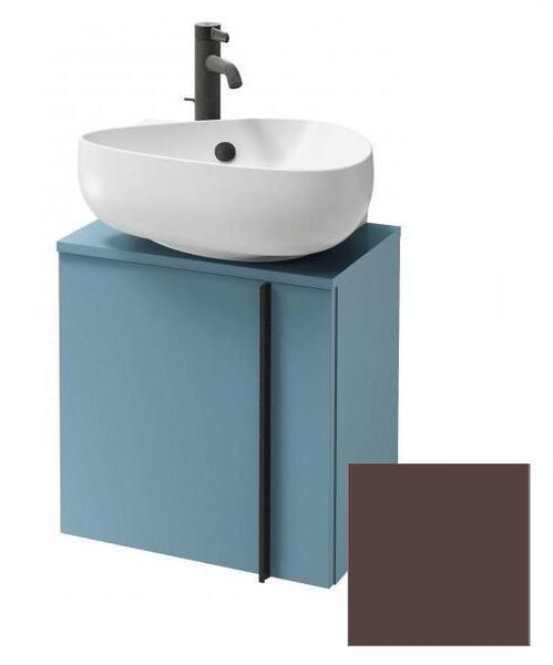 Тумба под раковину Jacob Delafon Nouvelle Vague 45 см, EB3045G-M59, цвет ледяной коричневый матовый, левая